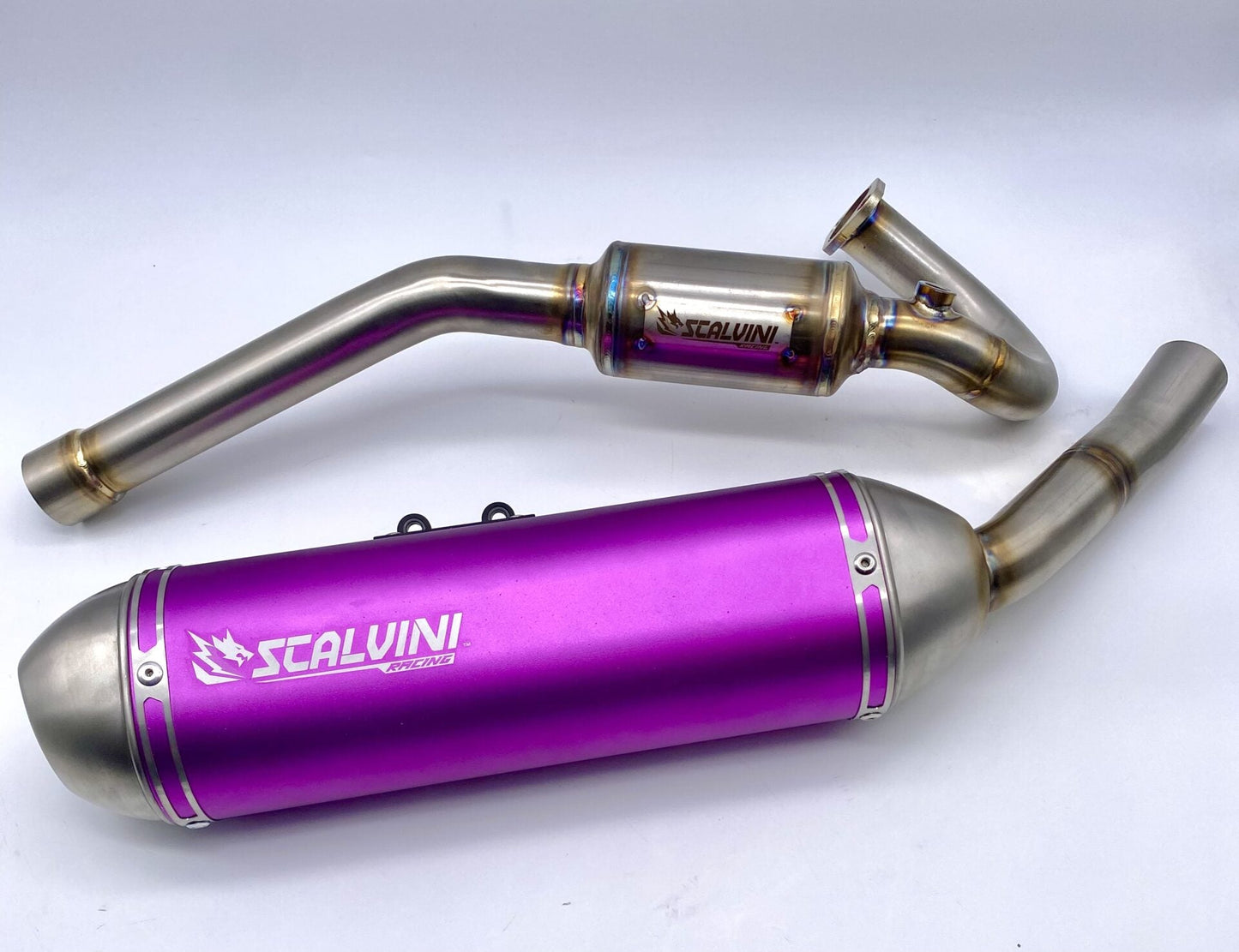 SCARICO COMPL. BETA RR 125 4T INIEZ. - SIL. ALU PURPLE/INOX BIG 2025 - EURO 5+