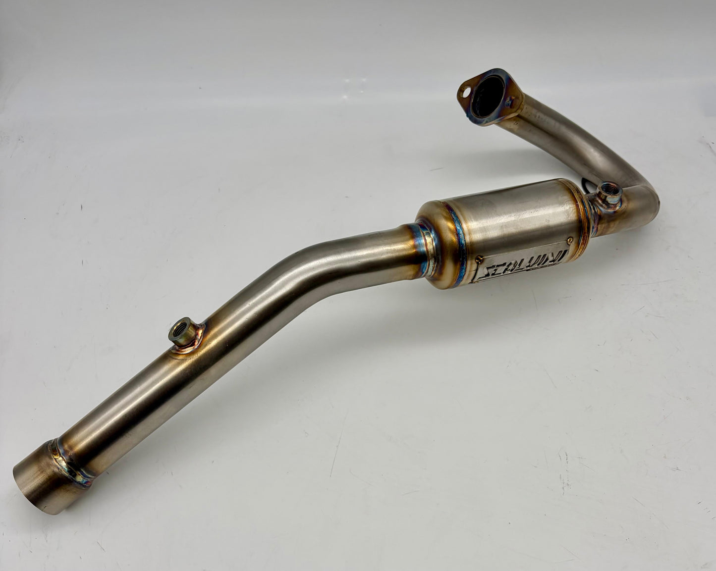 Complete Exhaust Alu Blue/Stainless Steel for Beta RR 125 4T Injection ('21-'24)