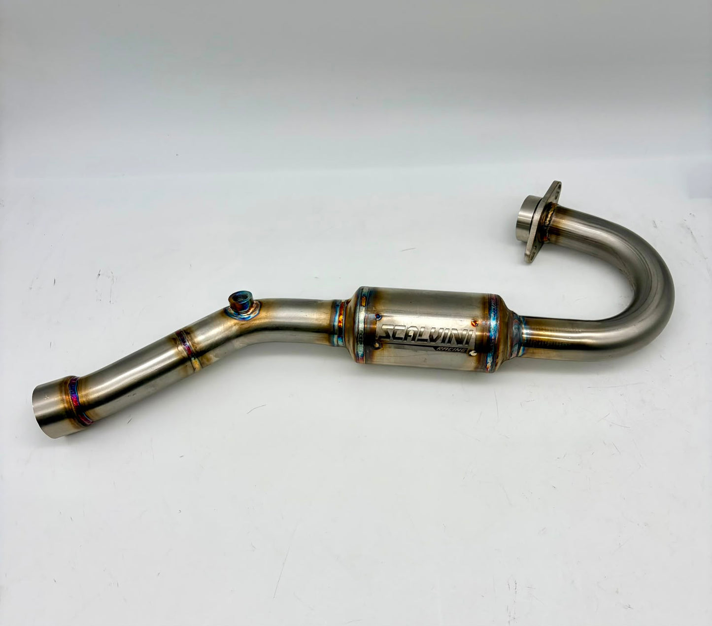 Complete Exhaust Alu Red/Inox for Beta RR 125 4T Injection ('23-'24) TAYO ENGINE