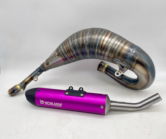 Silenziatore CARBON LOOK purple Yamaha YZ 125 (00/04)