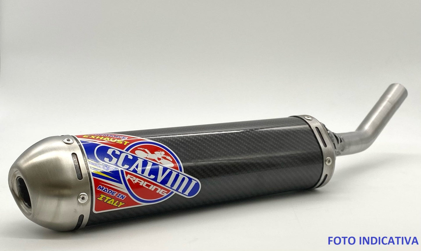 Silenziatore in carbonio con fondello in Inox YAMAHA 125 (2022/25)