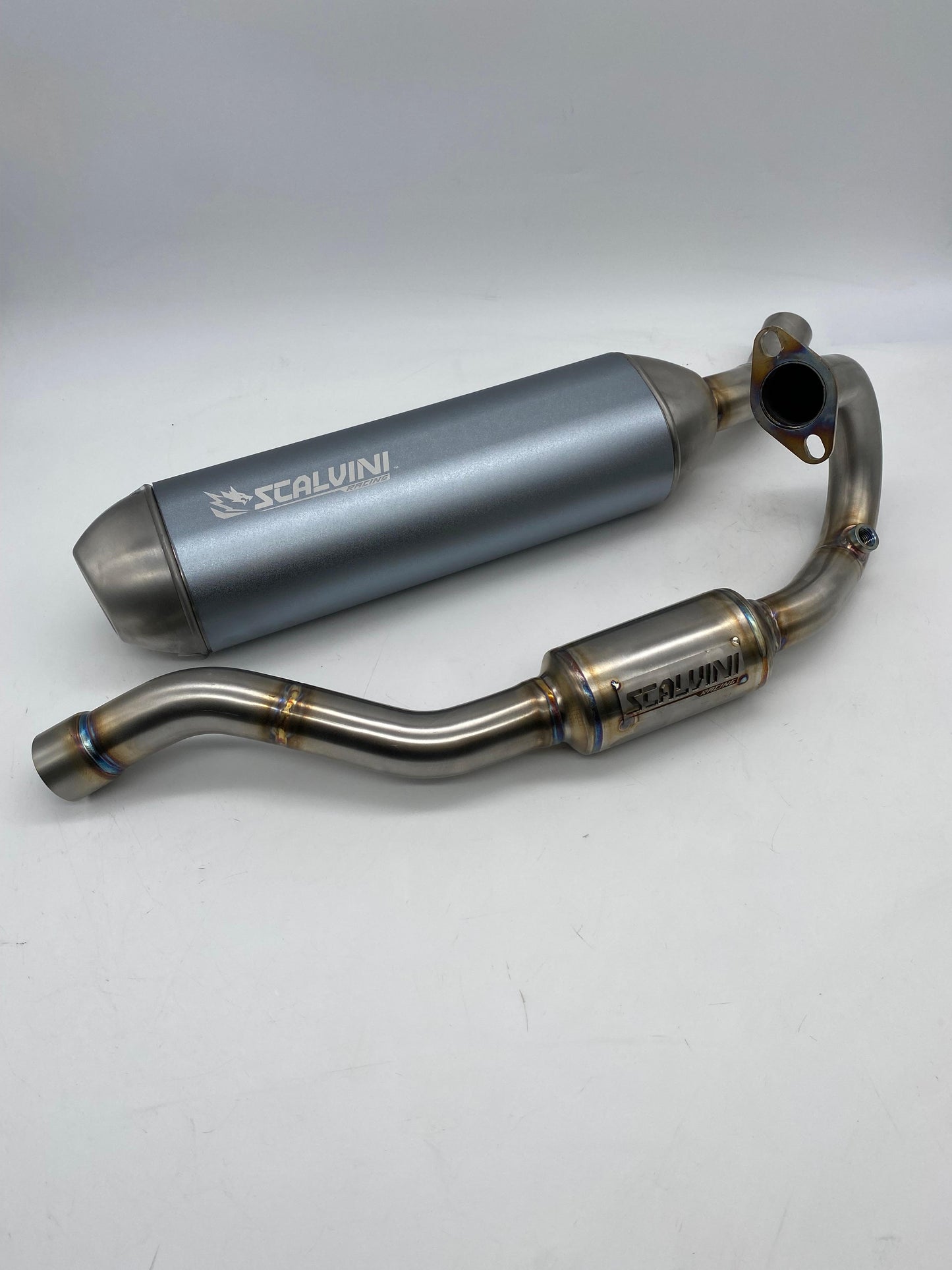 Scarico completo Alu TITANIUM GREY /Inox per Fantic Motor XMF-XEF 125 4T Iniezione (21/22)