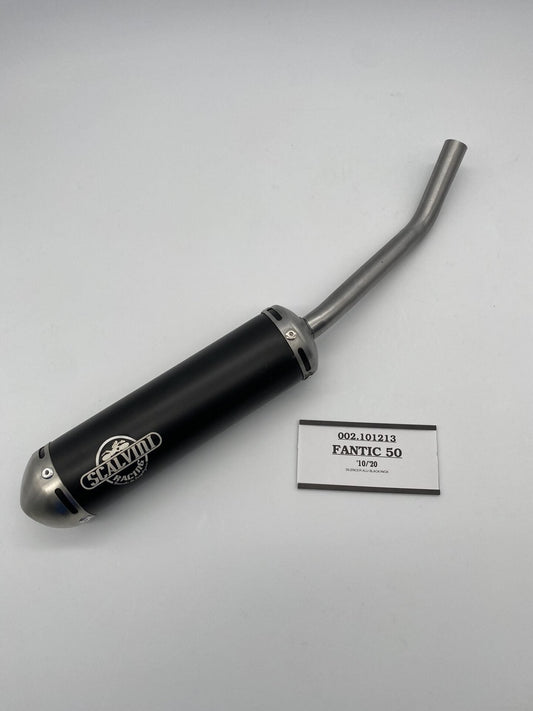 Sillenziatore in alluminio anodizzato nero FANTIC Performance-Competition 50 - ('10-'20)