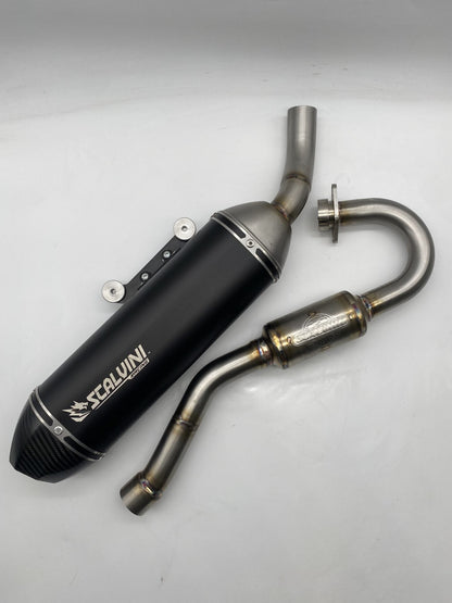 SCARICO COMPL. BETA T 125 4T INIEZ. - SIL. ALU BLACK/CARBON BIG 2025/26 - EURO 5+