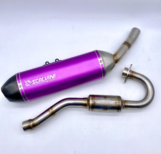 SCARICO COMPL. BETA T 125 4T INIEZ. - SIL. ALU PURPLE/CARBON BIG 2025 - EURO 5+