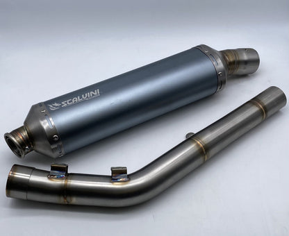 FULL EXHAUST FOR KOVE 450 RALLY TITANIUM GRAY