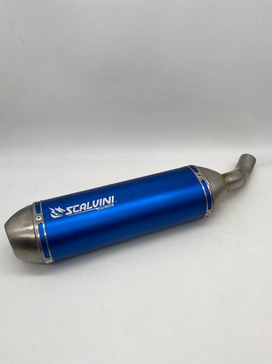 Complete Exhaust Alu Blu/Stainless Steel for Beta T 125 4T Injection ('23/'24) TAYO ENGINE