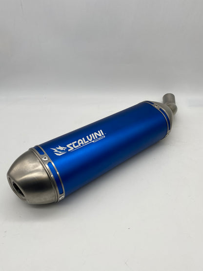 Scarico completo Alu Blu/Inox per Fantic Motor XMF-XEF 125 4T Iniezione (2025/26) EURO 5+