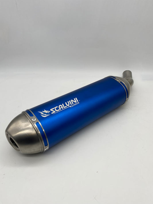 Complete Exhaust Alu Blu/Inox for Fantic Motor XMF-XEF 125 4T Injection (21/22)