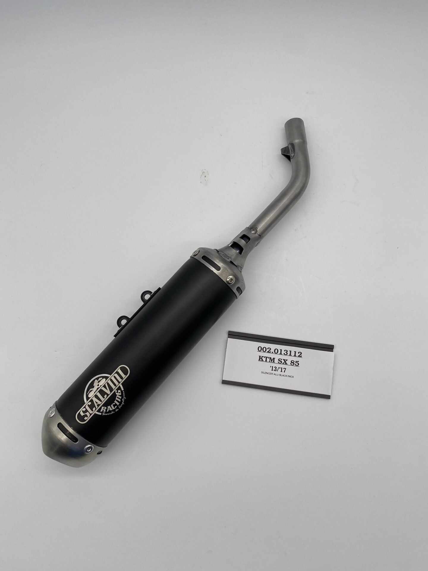 Round silencer in black anodized aluminum KTM SX 85 ('13-'17)