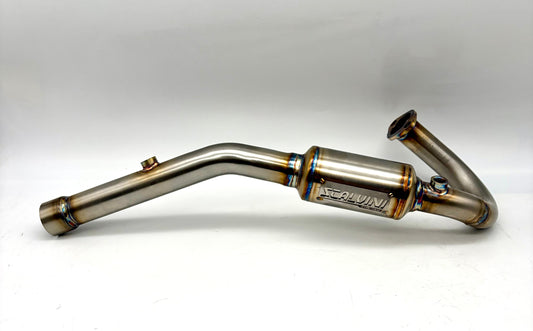 Complete Exhaust Alu Blue/Stainless Steel for Beta RR 125 4T Injection ('21-'24)