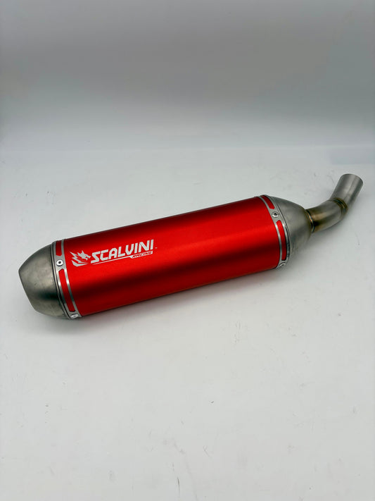 Complete Exhaust Alu Red/Inox for Beta RR 125 4T Injection ('23-'24) TAYO ENGINE