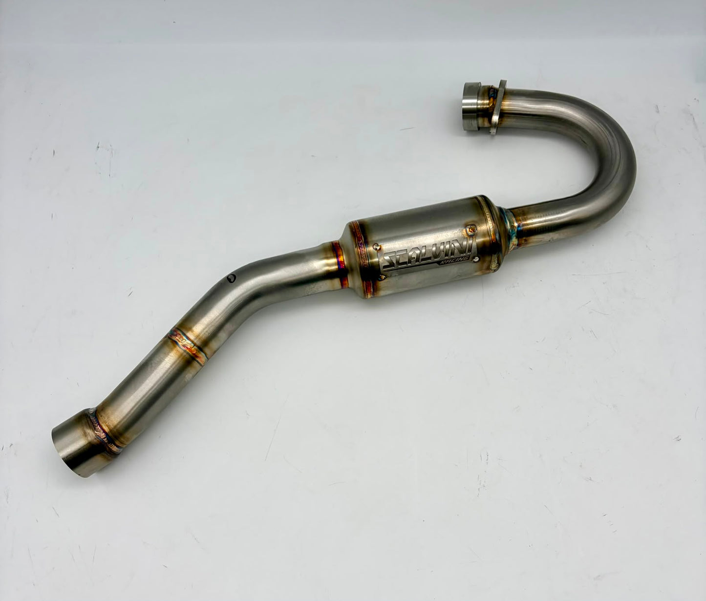 Complete Exhaust Alu Red/Inox for Beta RR 125 4T Injection ('23-'24) TAYO ENGINE