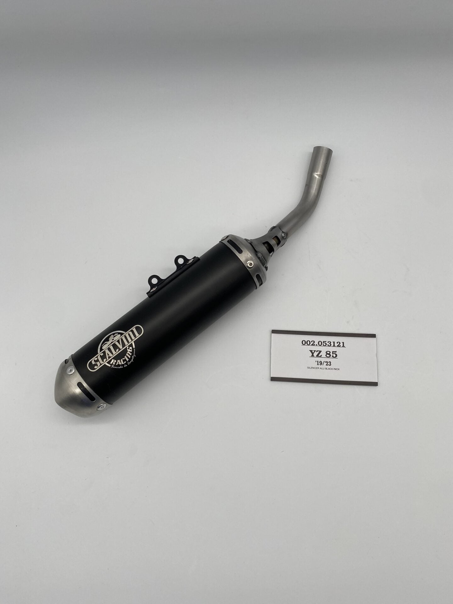 Silenziatore in alluminio anodizzato nero YAMAHA YZ 85 ('19-'23)