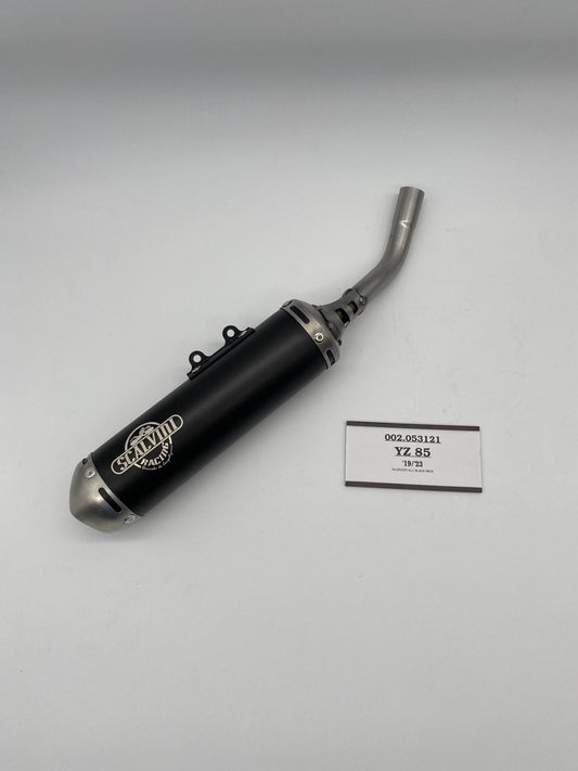 Silenziatore in alluminio anodizzato nero YAMAHA YZ 85 ('19-'23)