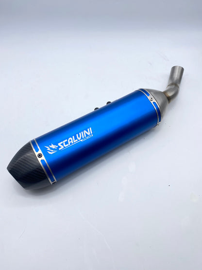 Scarico Completo Alu Blu/Carbon per Beta T 125 4T Iniezione (’23/'24) MOTORE TAYO