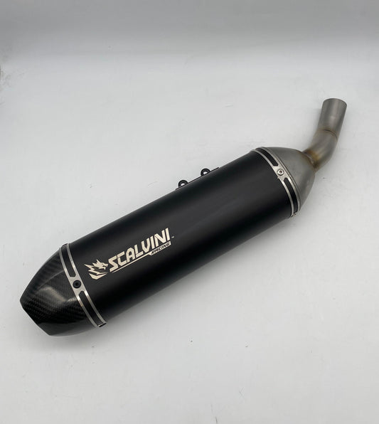 SCARICO COMPL. BETA RR 125 4T INIEZ. - SIL. ALU BLU/CARBON BIG 2025 - EURO 5+