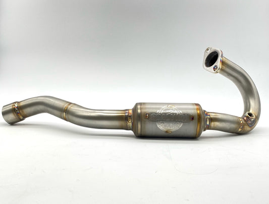 Complete Exhaust Alu Blu/Inox for Fantic Motor XMF-XEF 125 4T Injection (21/22)