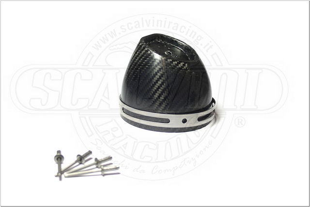 D100 Carbon Caseback + Stainless Steel Clamp + Rivets