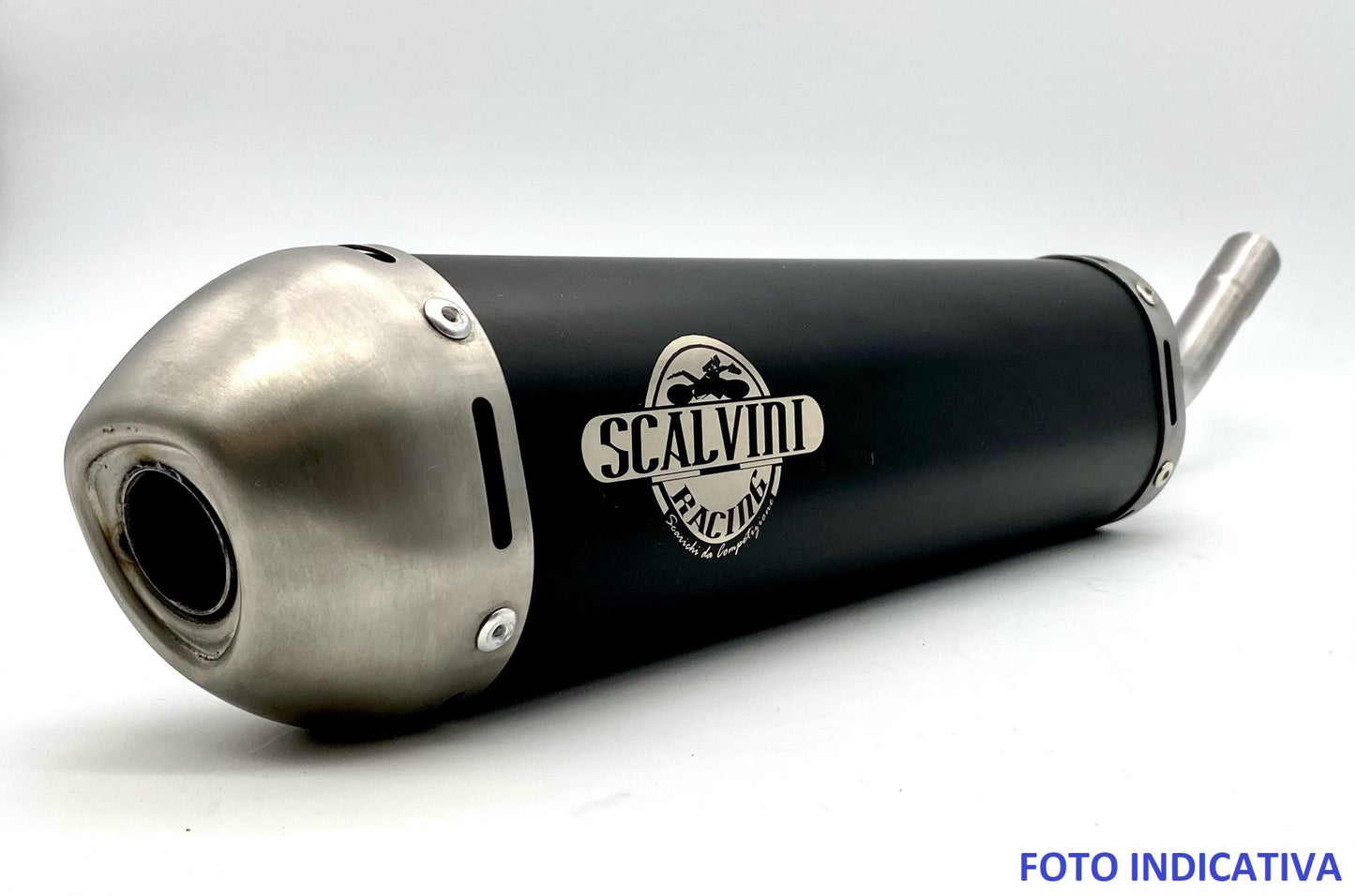 Silenziatore in alluminio anodizzato nero HONDA CR 85 ('05-'07)