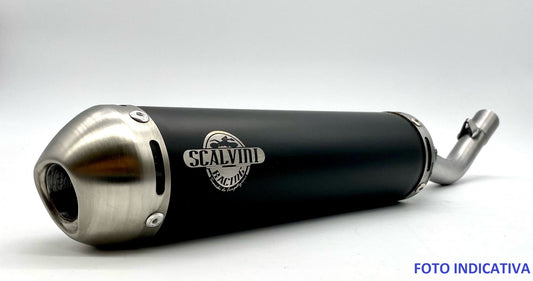 Sillenziatore in alluminio anodizzato nero HQ CR 65 ('11-'13)