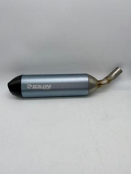 Complete Exhaust Alu Blu/Inox for Fantic Motor XMF-XEF 125 4T Injection (23/24)