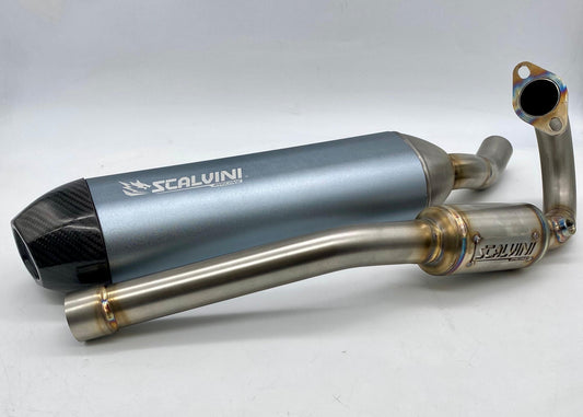 SCARICO COMPL. BETA RR 125 4T INIEZ. - SIL. ALU TITANIUM GREY/CARBON BIG 2025 - EURO 5+