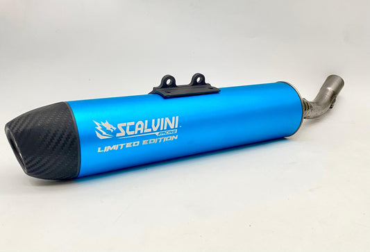 Silenziatore Carbon look ARTIC BLUE TM MX 125-144 (08/14) - LIMITED EDITION
